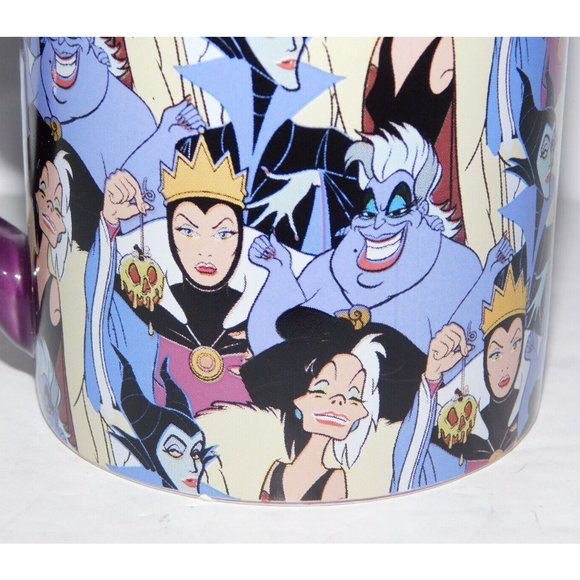 Disney Female Women Villains Purple Mug Cruella Evil Queen Ursula Maleficent - Picture 3 of 6